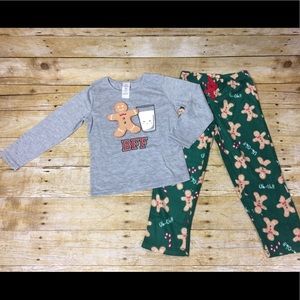 Boys girls pijama cookie ginger bread man size 4/5